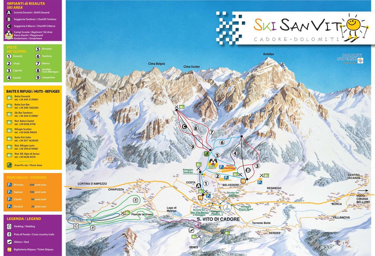 Hotel Il Cardo San Vito di Cadore Dış mekan fotoğraf